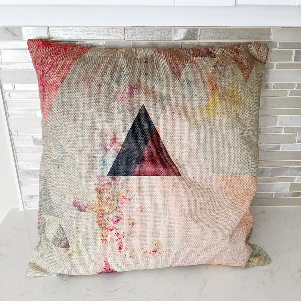 [2 for $10] Colorful Geometric Pillow